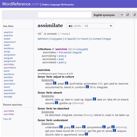 wordreference synonyms|WordReference.com English Thesaurus.